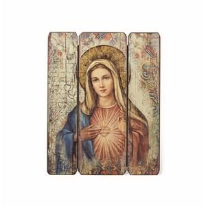 By Roman - Immaculate Heart Decorative Panel, 15" H, Courageous Panels, Medium🦎